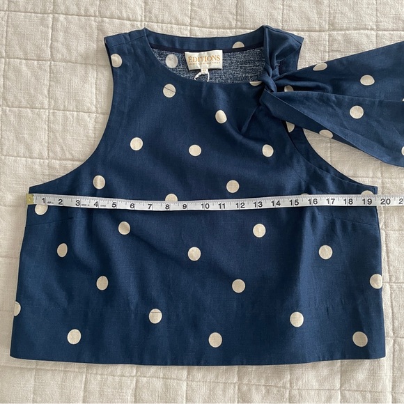 Sezane Lorenzo Blouse Linen Blend Size 42 US 10 - Picture 7 of 8